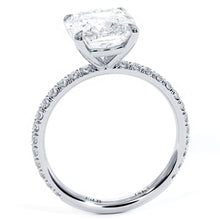 Load image into Gallery viewer, 18KT White Gold Cushion Engagement Ring with 0.45ctw diamond...
